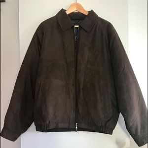 💗 3/25 Men’s basic editions faux suede coat